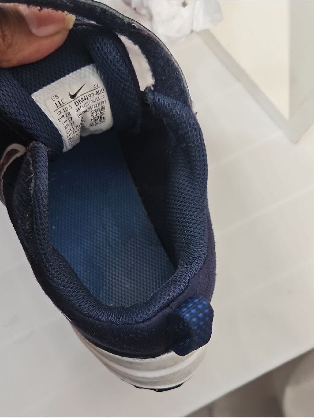 Nike Downshifter 12Younger Kids' Shoes Blue Sneakers Circular Fashion Pre-loved - Picture 13 of 17